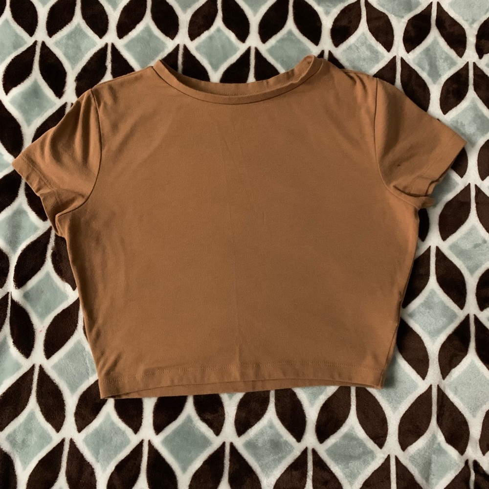 Tan crop top